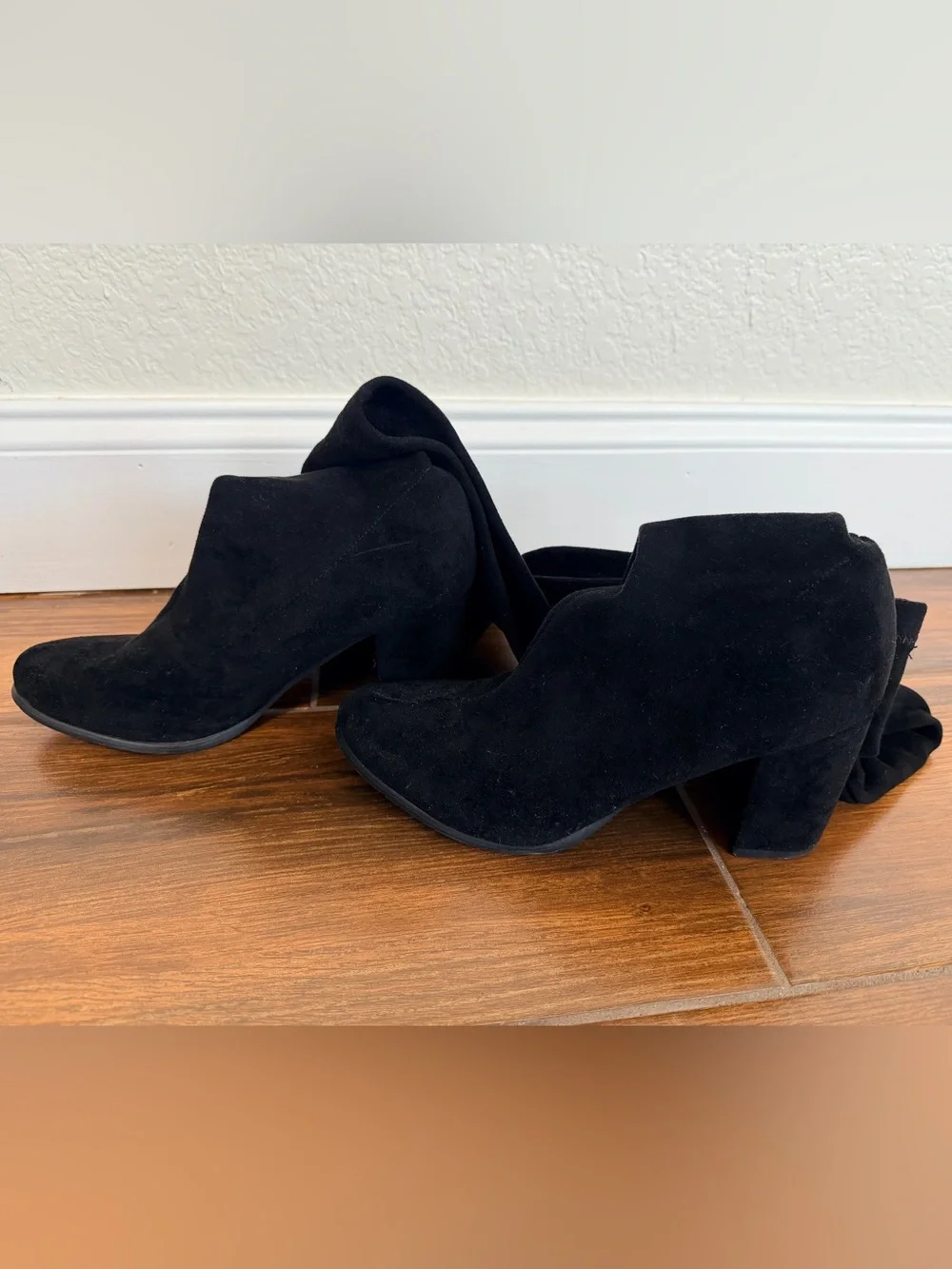 Women's Over-the-Knee Block Heel Boots - Black